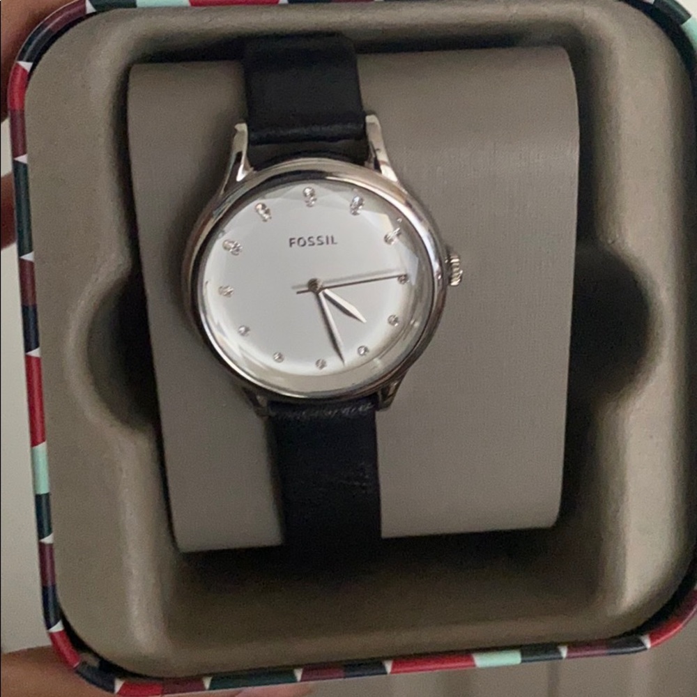 Black Fossil Watch